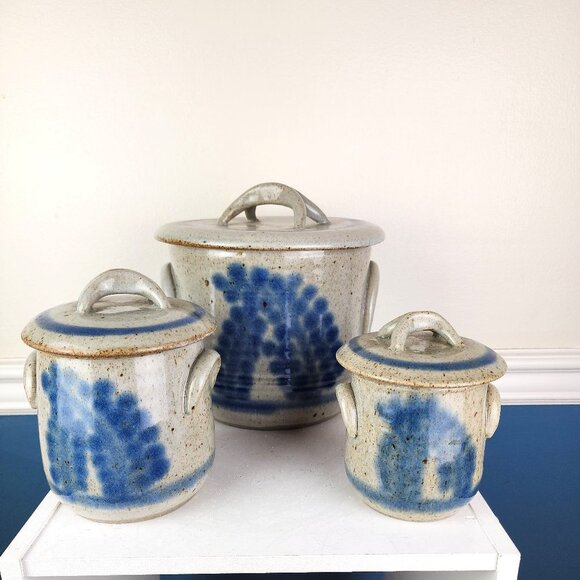 Other - Natalie Gilliham Set of Three Cannister Pottery Set